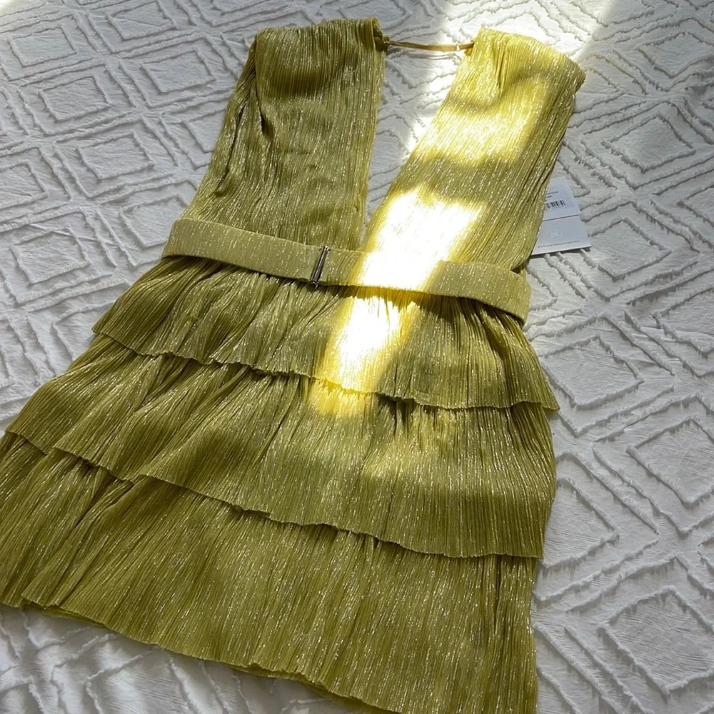 Sabina Musayen lime/green dress - Picture 4 of 7